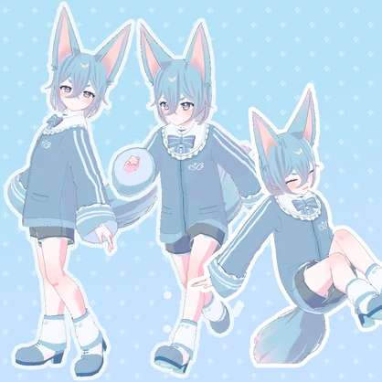 【無料】VRoid製オリジナル3Dモデル「そら-Sora-」【VRChat対応】