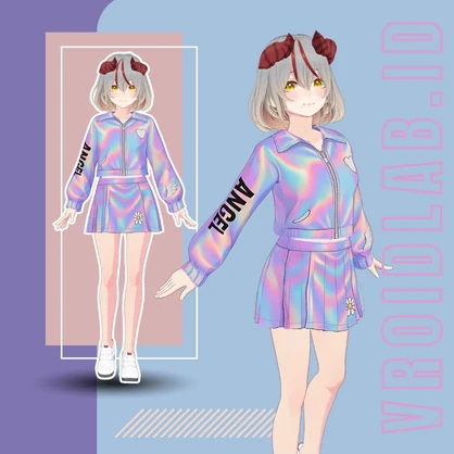 キュートな衣装オーロラ Cutie Outfit Aurora| VRoid Studio Outfit | Anime Style | Virtual Fashion