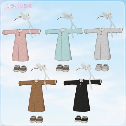 【まめふれんず・えも研素体・みみのこ対応】あわいろスプリングコート