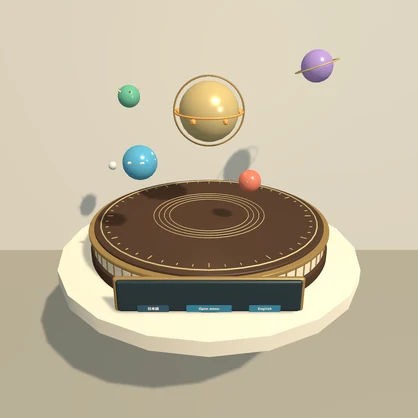 ORBIT SALON | Floating Planet Orrery for VRChat Worlds