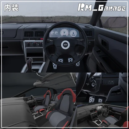 【VRChat・CHIKUWA VEHICLE SYSTEM 2対応】4WDスポーツカー『GC8 Impreze VRX』