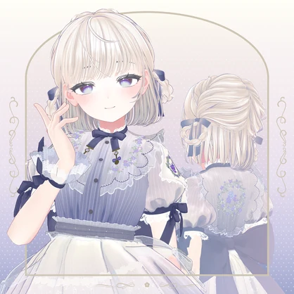 【VRC Hair】VioletBloomyLolita Hair