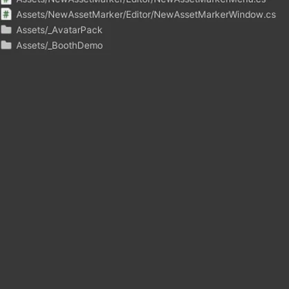 【無料】新規インポートアセットハイライトツール New-Asset-Marker