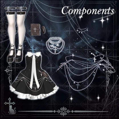 (6_ アバター対応) Chain Dress