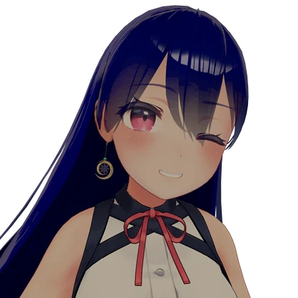 【VRChat想定】結晶イヤリング