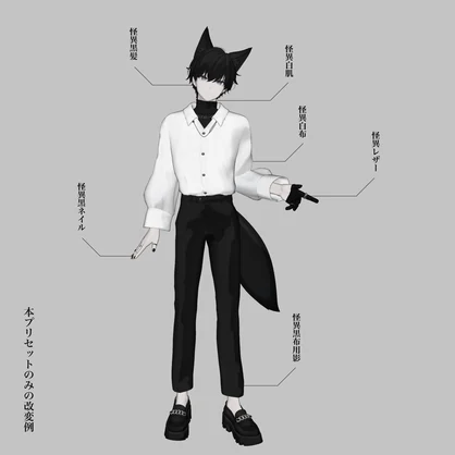 怪異＿汎用マテリアルプリセット×8