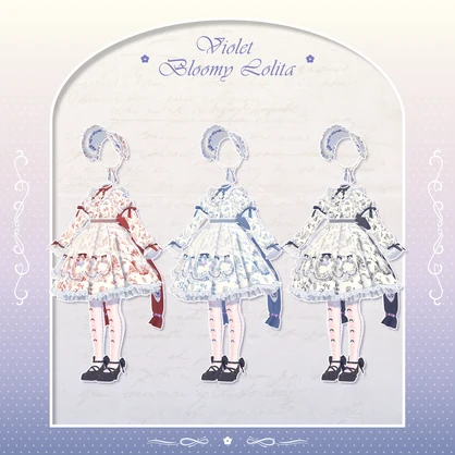 【VRC衣装】VioletBloomyLolita Dress