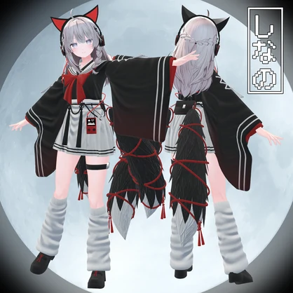 【3D衣装】郷愁空想学生服　月影追想【3アバター対応】