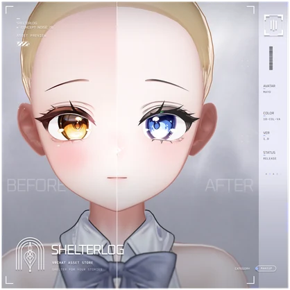 【16アバター対応】【Eye & Makeup Texture】 Noise 00 - Ver.2.0 UPDATE!!