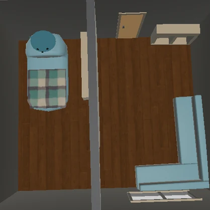 VRChat】家具配置済み！ シンプルで使いやすいお部屋アセット
