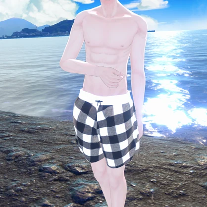【シンプル】CasualSwimShorts【男性水着】