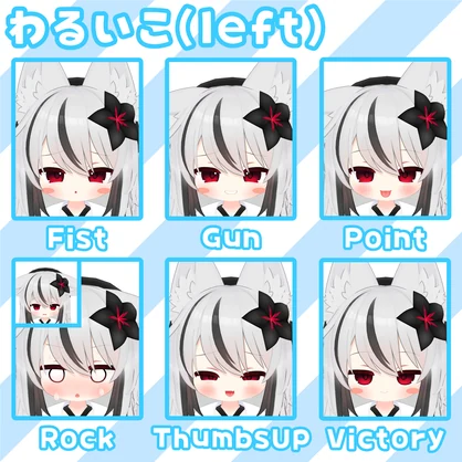 【ネメシス対応】いいこ/わるいこ表情セット