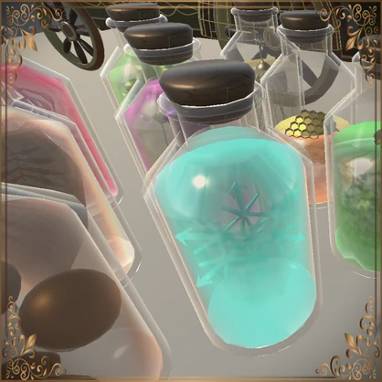 Steampunk herbalist's wagon shop Set (スチームパンクハーブ専門店のワゴンショップセット)