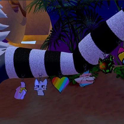 Furry Earrings and Pins for VRChat