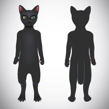 オリジナル3Dモデル【ククロ-kukuro-】