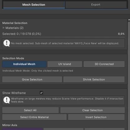 Mesh UV Mask Generator