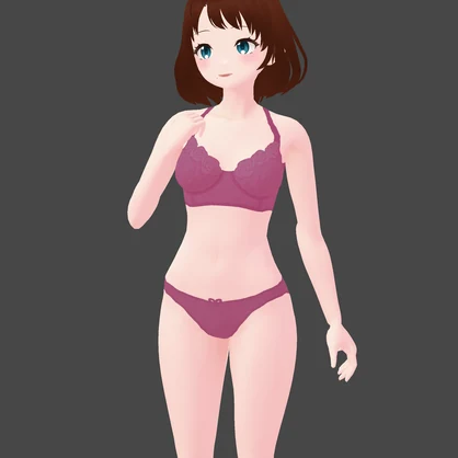 VRoid | Lace Underwear Set - 6 Colours | VRoid 1.0