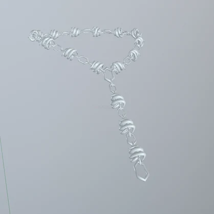 wire chain necklace