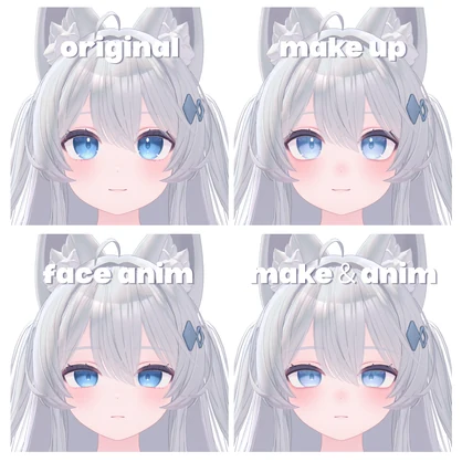 [Lime/ライム]soft make up texture + face anim