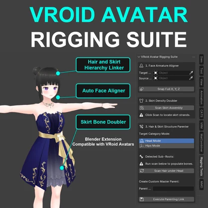 【無料】VRoidアバターリギングスイート
