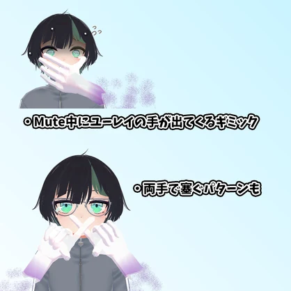 【こわい】MuteHand【ミュートで口をふさぐギミック】