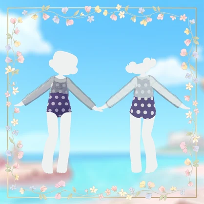 [VRChat OUTFIT] Dot Cat Swimsuit