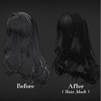 【lilToon】Realistic Hair material