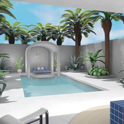 【World】BLUE Midcentury