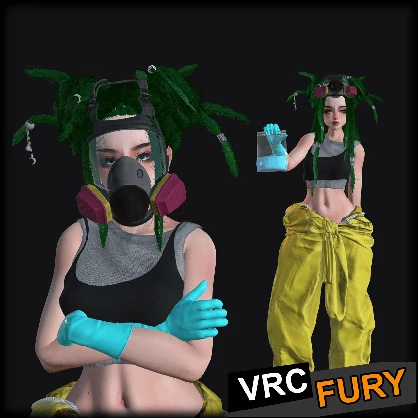 Heisenberg Hazmat Suit _ Fully Interactive VRChat Outfit (VRCFury)
