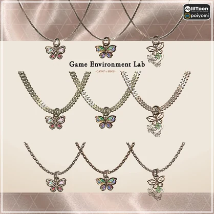 【Cavo's】ButterFly Necklace(Set of 9)