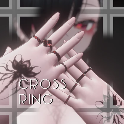 Cross ring　8種類セット【VRChat想定】