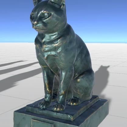 猫の像