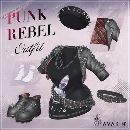 PUNK REBEL Outfit for NIBAN Body