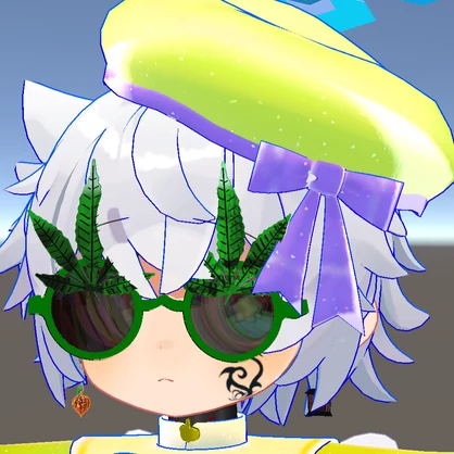 無料【VRchat】ガンジャグラス2【サングラス】MA対応