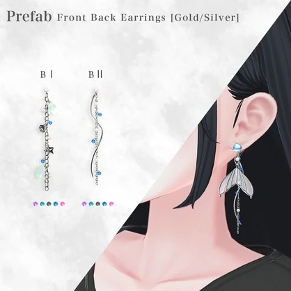 13set Earring & 3set Nail｜Abyssal -深海の宝石-【MA対応】