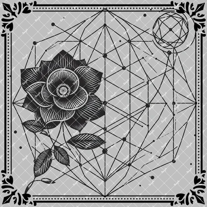 タトゥーデカール：Flower7