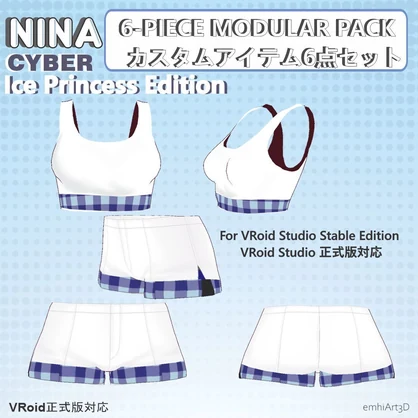 ニナ - サイバーアイスプリンセス衣装版 : NINA - Cyber Ice Princess Outfit Edition