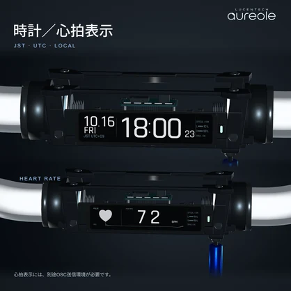 ✨️10/23発売✨️RPキャンペーン中！ Lucentech aureole｜時計・OSC心拍表示付きヘイロー【AudioLink対応】