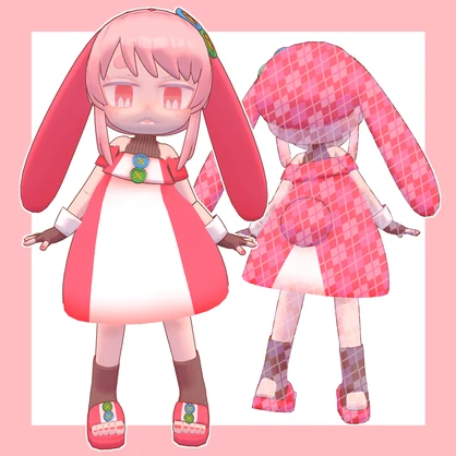ラビノ／オリジナル3Dモデル【VRChat】