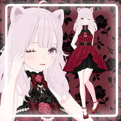 【無料/Free】オリジナル3Dモデル「りあん」Rian【VRM】