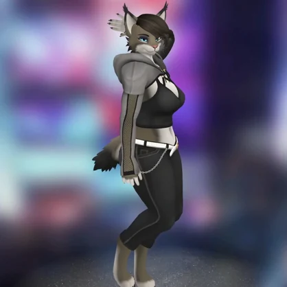 Ghostly Female Felines w/Physbones