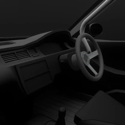 【VRChat・CHIKUWA VEHICLE SYSTEM 2対応】90年代前期の市民向けコンパクトカー『EG-Sports』(競技仕様)