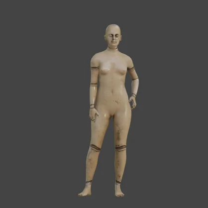 【3Dキャラクター】使用感のあるマネキン