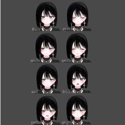 【愛莉-Airi】Face Blendshape + 6 Face Animation