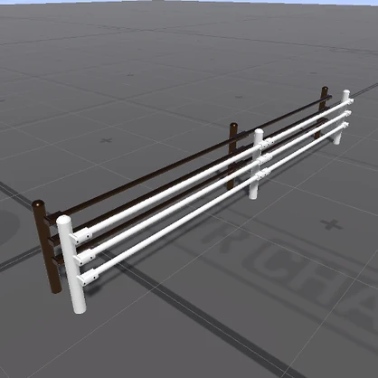 【3D屋外小物】ガードポール(H=600)【VRChat向け】