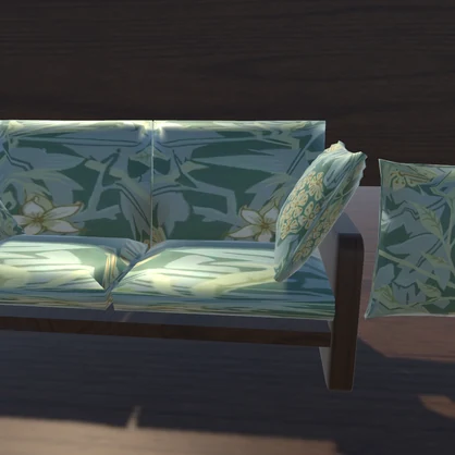 【3dモデル vrchat想定】ソファ クッション付き