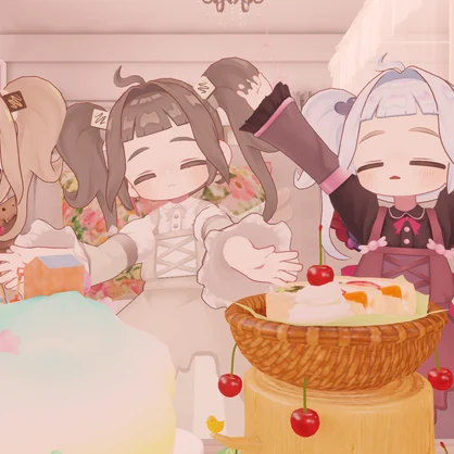 【6アバター対応】チョコ衣装/ゆるまきツイン