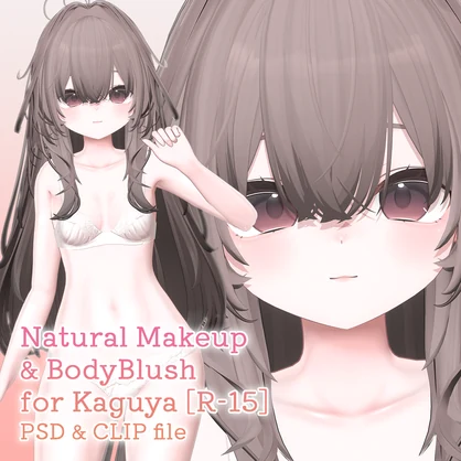 【R-15】輝夜ちゃん専用ナチュラルメイク＆ボディブラシ【PSD・CLIP形式】