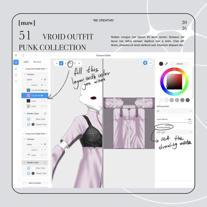51 OUTFIT VROID by [maw] |FULL COLOR CUSTOMIZATION|