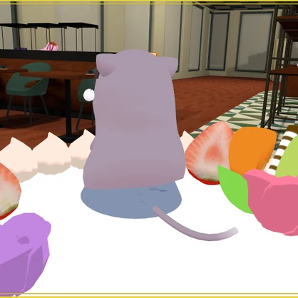 [VRC使用想定３Dモデル]ミルクちゃんメレンゲドール